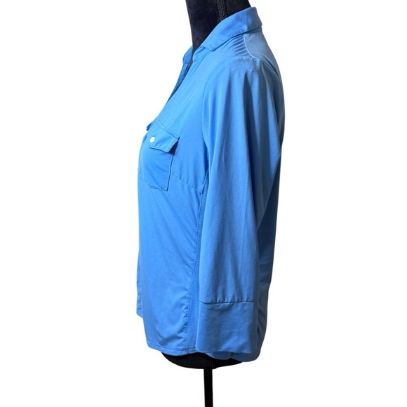 J McLaughlin | Brynn Lyford Jersey Shirt in Blue | Sz S - Picture 8 of 13